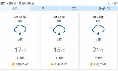 巫溪天气预报15天查询_巫溪天气预报15天查询